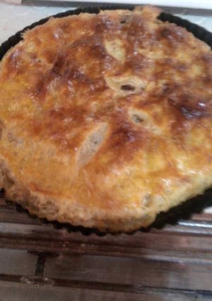 Una foto de Pay de hojaldre de salmón