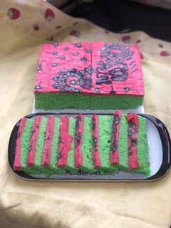 Foto resep Bolu pandan kukus batik