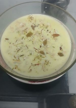A picture of Sabut dana makhana kheer.