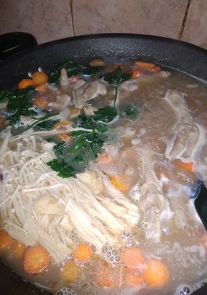Foto resep Sop Ceker Jamur Enoki