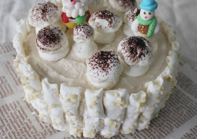 【肉桂打噴嚏】聖誕蘑菇森林蛋糕 食譜成品照片