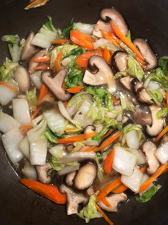 A picture of Stir-Fried Napa Cabbage (Wongbok).