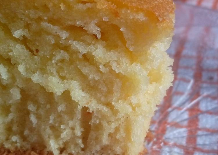 Simple Way to Make Homemade Plain vanilla cake