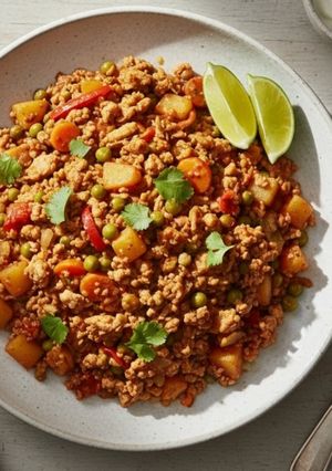 Una foto de Picadillo de Pollo con Verduras