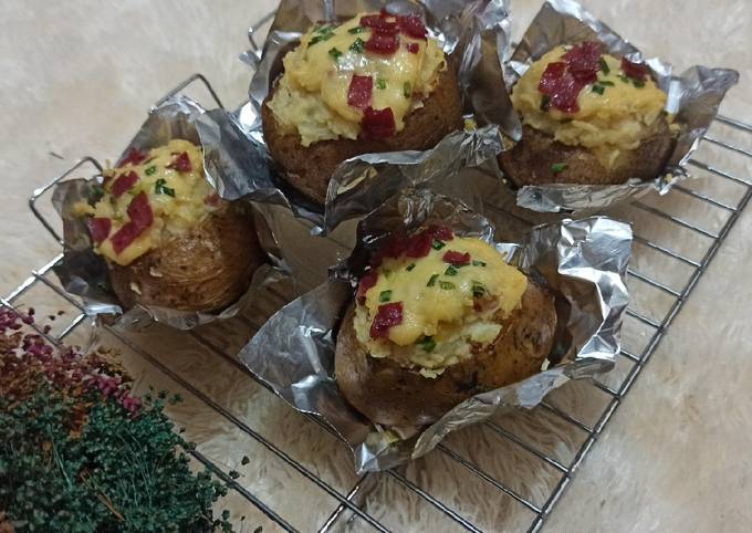 Bagaimana Menyiapkan Baked mashed potatoes yang Sempurna