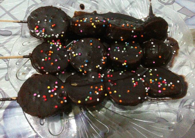 Resep: Es pisang coklat beku Enak