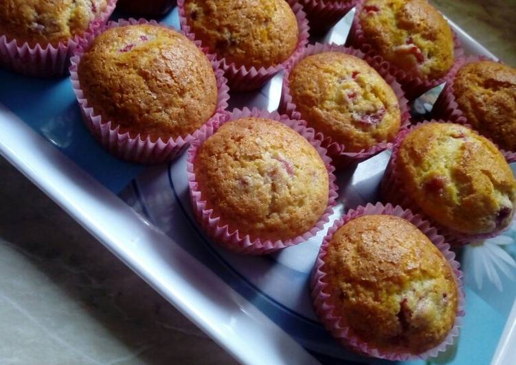 Málnás muffin