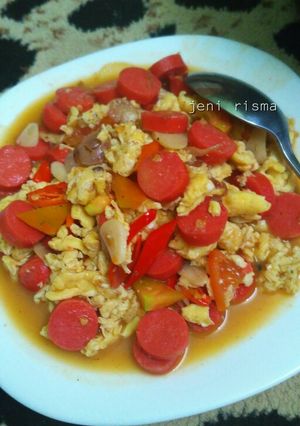 Foto resep Orak arik telur sosis