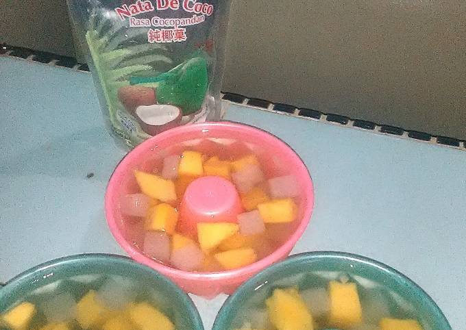 Resep Jelly Mangga Nata De Coco Oleh Dapoer Flinna Cookpad