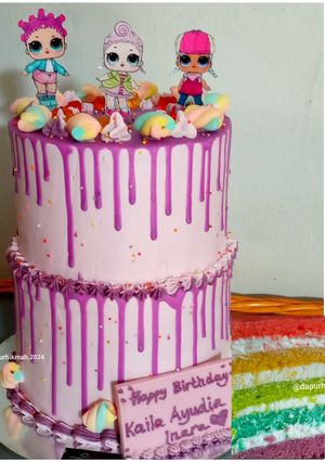 Foto resep Rainbow Base Cake Ultah
