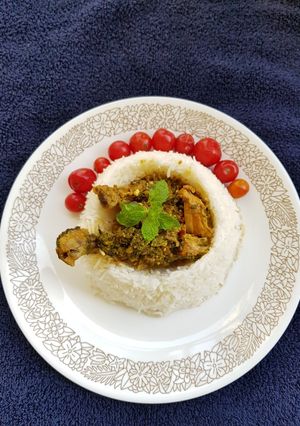 A picture of Methi Chicken.