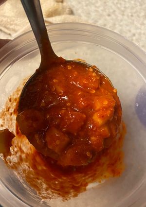 Una foto de Salsa de pepino para pozole
