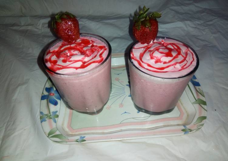 Easiest Way to Make Ultimate Restaurant style strawberry Frappuccino