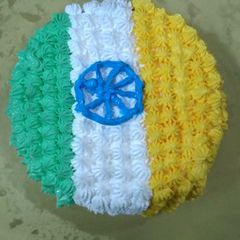 A picture of Tricolor cake.