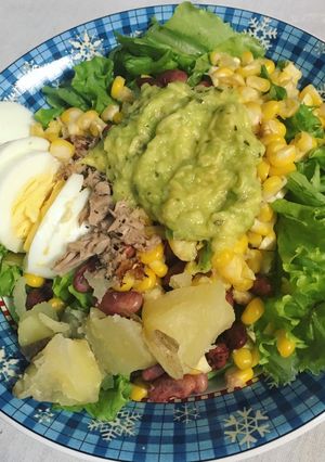 Foto resep Salad sayuran with homemade dressing