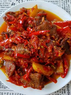 Foto resep Dendeng Balado Kentang (basah)