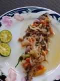 Ikan asin sambal matah