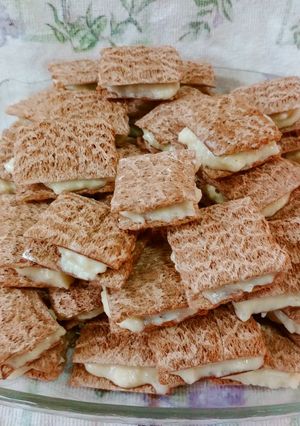 Una foto de Galletitas de arroz rellenas -sin lactosa-apto celíacos