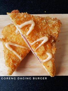 Foto resep Roti Goreng Daging Burger