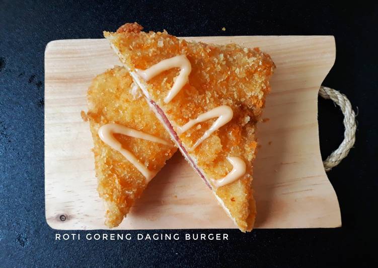 Roti Goreng Daging Burger