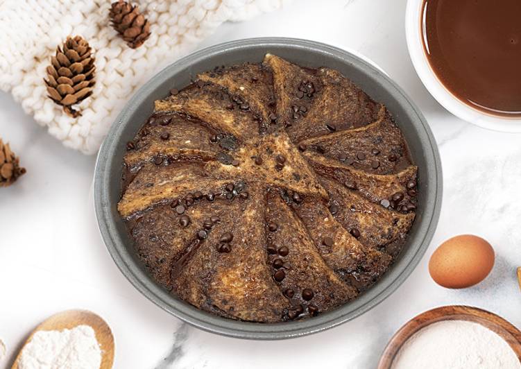 Chocolate Bread Butter Pudding