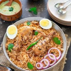 A picture of My special chicken biryani.