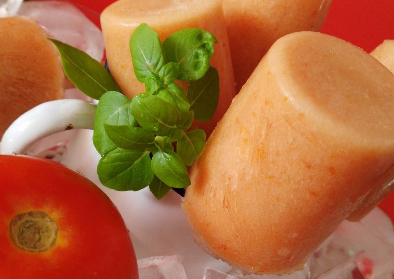 Polos de gazpacho (con y sin Thermomix)