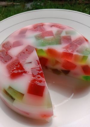 Foto resep Puding susu mozaik