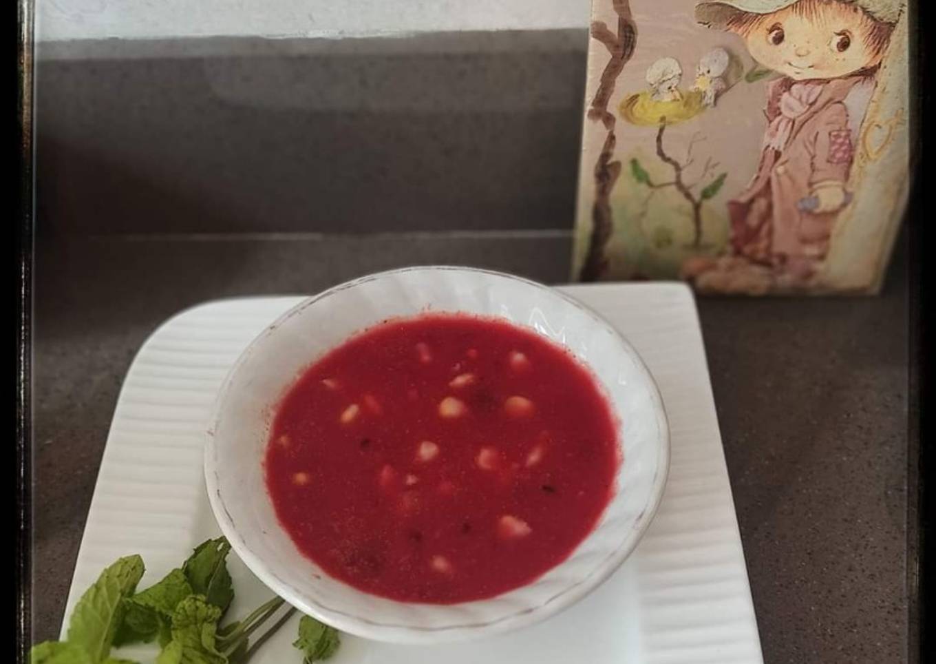 Beetroot sweet corn soup - Rainy Season calls for some soup