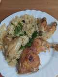 Lemony Baked Chicken with Rice