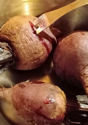 Una foto de Beterraga o Beterava cocida