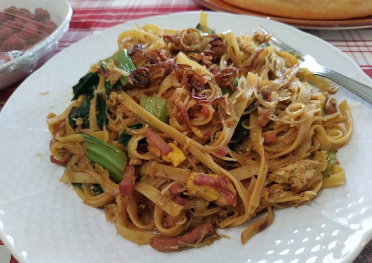 Resep Fettucini mix Bihun Goreng, Enak