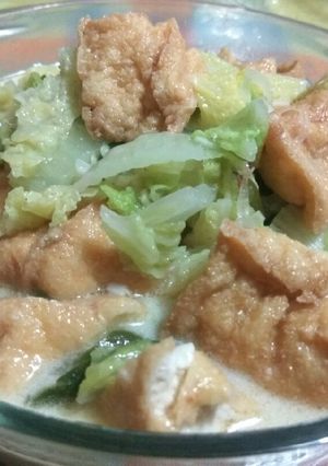 Foto resep Sayur sawi putih tahu santan