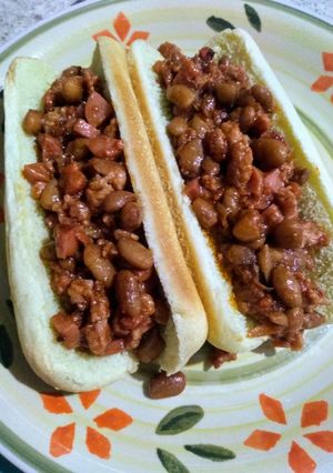 Una foto de Chilidog con carne molida 😃👧🏻👦🏻