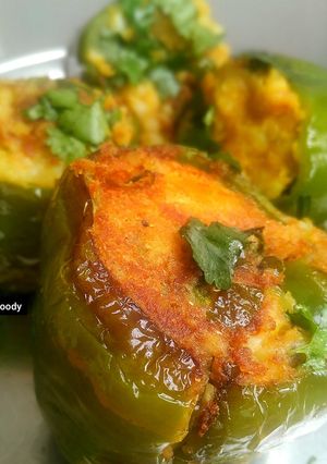 A picture of Stuffed Capsicum.
