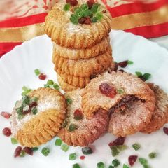 A picture of Gulkand Semolina Cookies.
