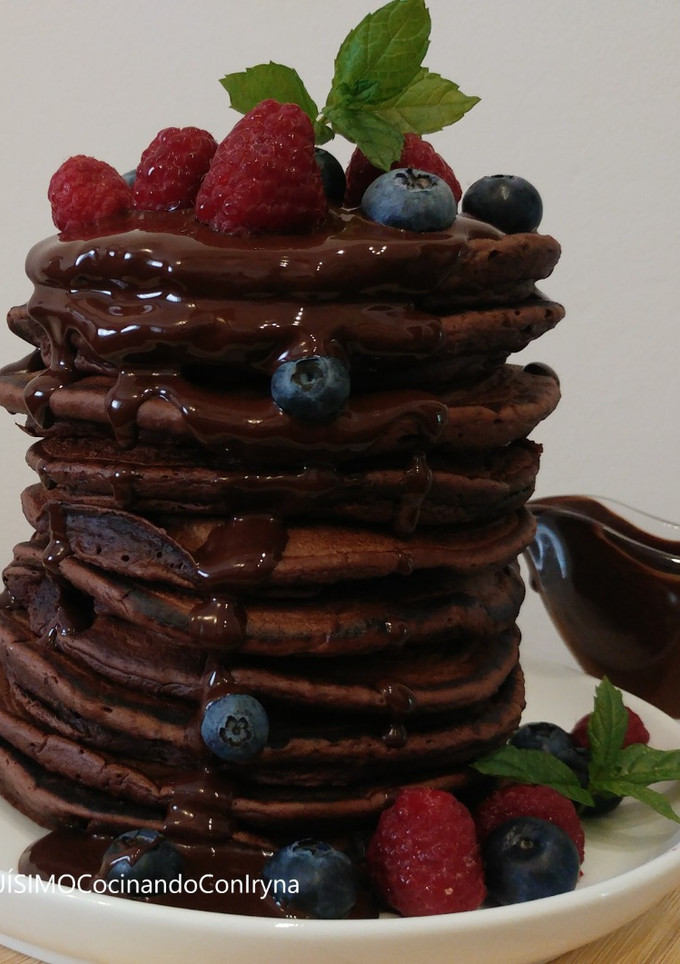 Una foto de Tortitas de chocolate