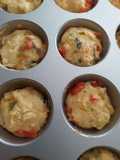 Muffin salati con i peperoni