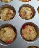 Muffin salati con i peperoni