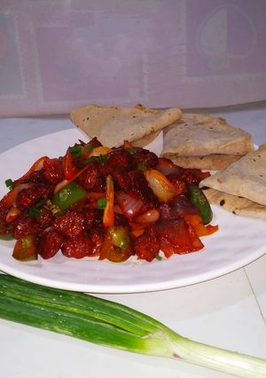 A picture of Soyabean Chilli.