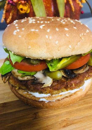 عکسی از دستور لوبیا برگر