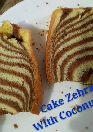 Foto resep Cake Zebra with Coconut Oil