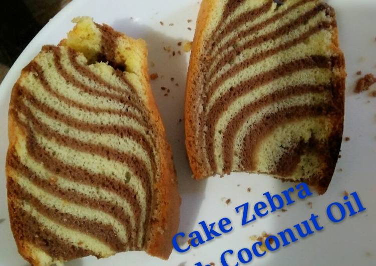 Cake Zebra with Coconut Oil
