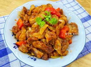 Hình của món Thịt Heo Xào Chua Ngọt.