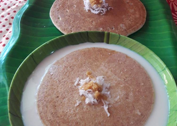 Khaproli with Sweet Coconut Milk
