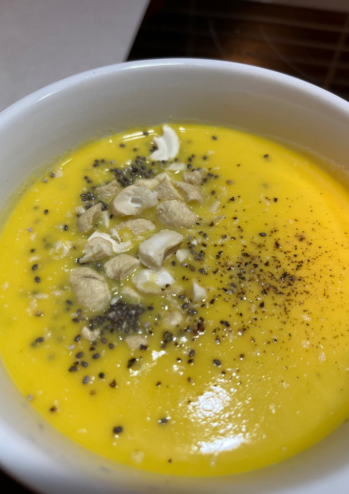 Una foto de Crema de calabaza Thermomix