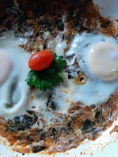 صورة لوصفة شكشوكة بسلق