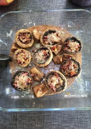 Foto principal de Champiñones 🍄 rellenos de jamón ibérico 😛