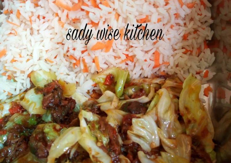 Simple Way to Prepare Homemade Carrot rice with vegetable soup