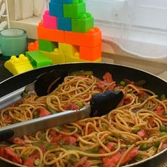 A picture of Spaghetti #ramadan.
